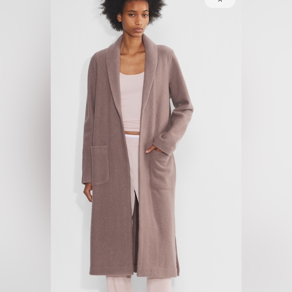 Aritzia wool coat - xxs black